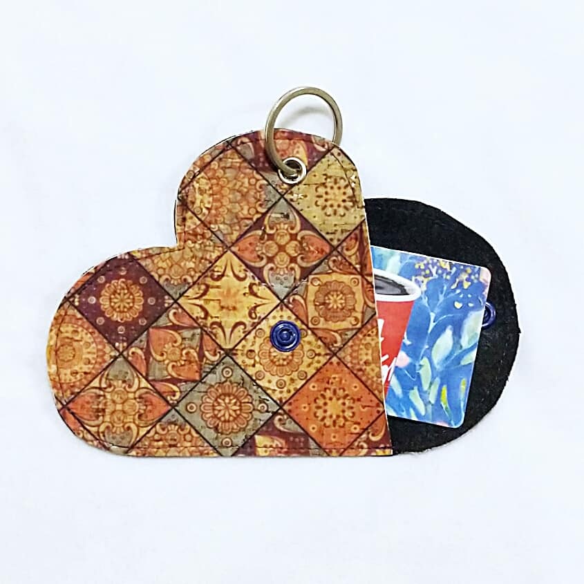 PDF Sewing Pattern, Heart Shaped Coin Purse, Sewing DIY
