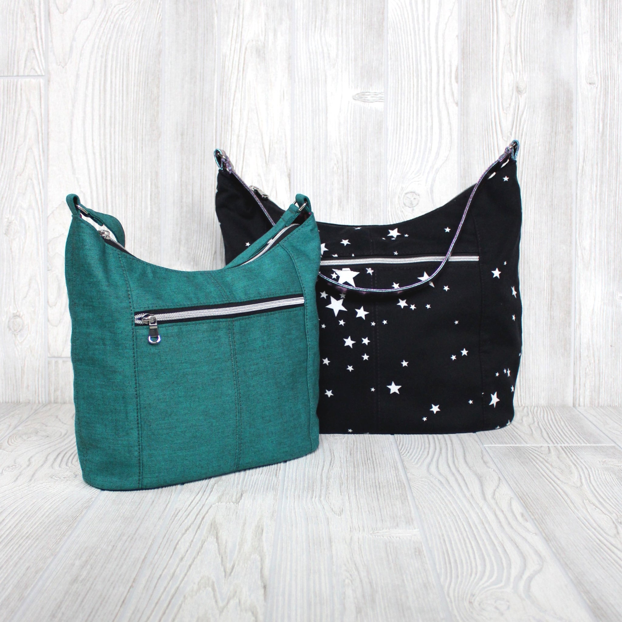 Hobo Bag Geometric Pattern - Goldyfish Handbags