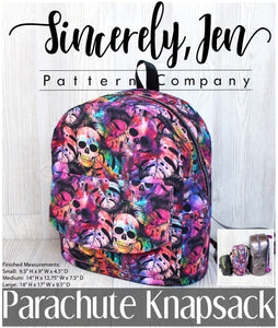 Parachute Knapsack - PDF Sewing Pattern